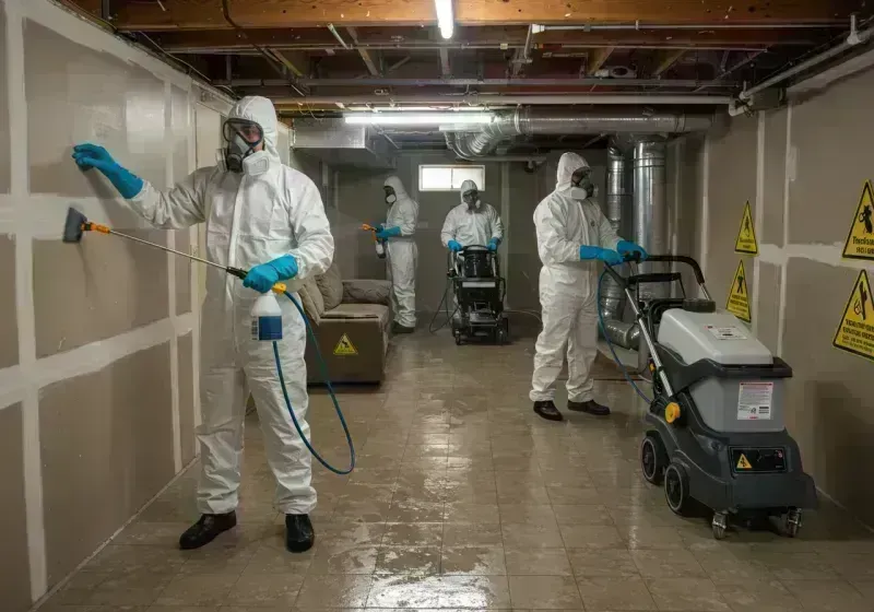 Basement Moisture Removal and Structural Drying process in Telluride, CO